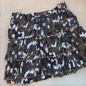Lane Bryant Army Cameo skirt, 3 layers, only worn twice.